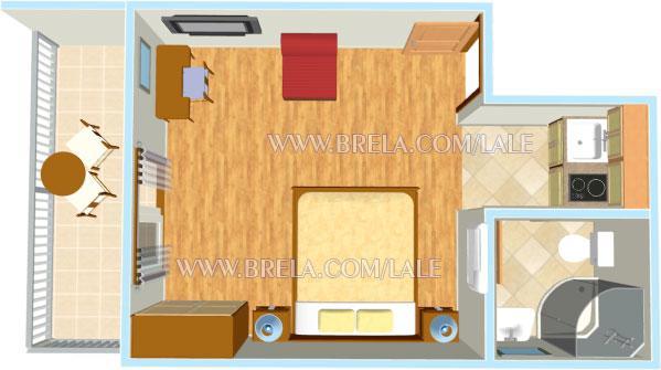 Apartmans Lale Брела Екстериор снимка